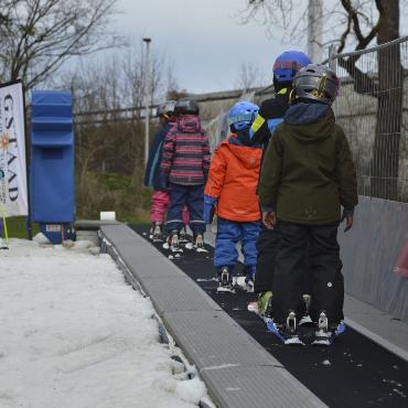 Die Skipiste mitten in der Stadt Bern