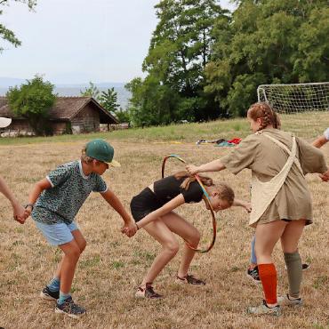Pippi Langstrumpf mit dem Cevi Saanen in St. Prex - Teambildung.