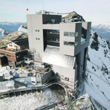 Jahresrückblick 2024 – Wirtschaft: Es wurde gebaut, geplant und gestaltet - Restaurant Botta. FOTO: GLACIER 3000