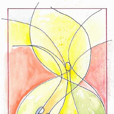Ostern – ein Ausweg aus dem Karfreitag? - Osterkarte, Judith Schneider (2020).   FOTO: ZVG