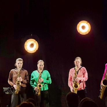 Viermal Sax mit «Lily Horn is Born» - Die vier Saxofonistinnen von «Lily Horn is Born» wussten zu begeistern. FOTO: MARKUS BACHMANN