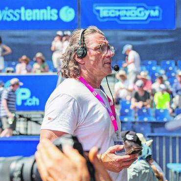 Swiss Open Gstaad 2024 in Bildern - Das Fernsehen RTS/SRF arbeitete fleissig und motiviert für die besten Aufnahmen.