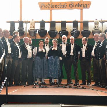 Ein Gesamtchor als Höhepunkt des Jodlertreffens