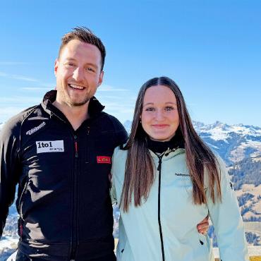 Firmenskirennen 2025 – Sonnenschein, Riesenslalom und Apéro - Daniel Perreten mit 33.11 und Carla Walker mit 36.06 waren die Tagesschnellsten. FOTO: ELISA OPPERMANN