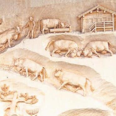 Alpkäse- und Glockenmarkt in Saanen - Richtige Kunstwerke waren zu bestaunen.