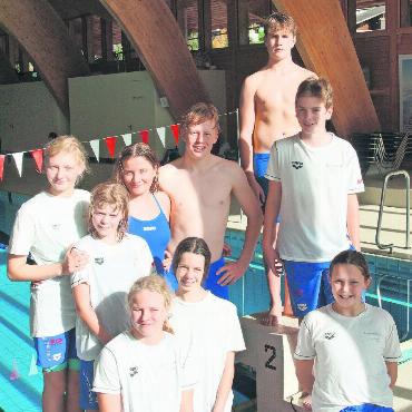 Einsatz der Nachwuchsschwimmer