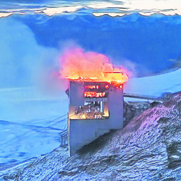 Ein Fondue-Rechaud hat den Brand verursacht - Die Kosten für den Wiederaufbau beliefen sich auf 30 Millionen Franken. Das neue Botta-Restaurant wurde vor rund einem Jahr neu eröffnet. Foto: zvg