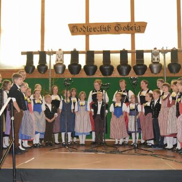 Ein Gesamtchor als Höhepunkt des Jodlertreffens