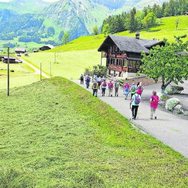 Zweite Senioren-Wanderung 2024 - Die Senior:innen sind wieder gemeinsam am Wandern. FOTO: ZVG
