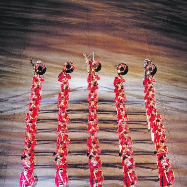 Der «Sky Boat Song» als taktischer Zug - Die Swiss Armed Forces Central Band bei ihrem Auftritt in Edinburgh.