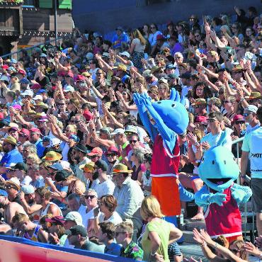 Die Unterstützer der Grossevents - Grossevents wie das Swatch Beach Pro Gstaad erhalten durch ein regionales Sponsoringsystem finanzielle Unterstützung. ARCHIVFOTO: JENNY STERCHI