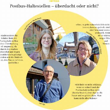 In Zukunft mehr überdachte Postbushaltestellen?