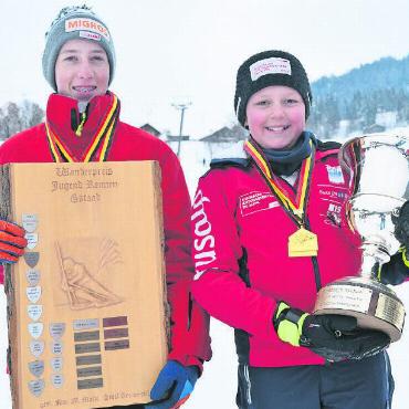Schneesport in verschiedenen Variationen - Sieger in der alpinen Kombination: Matthias von Siebenthal und Elina Reber.