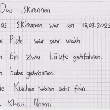 «So war unser Schülerskirennen!»