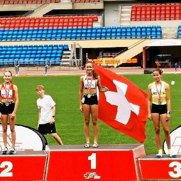 SM-Bronzemedaille für Leonie Steffen - Leonie Steffen, Rang 3. FOTOS: MARIANNE STEFFEN
