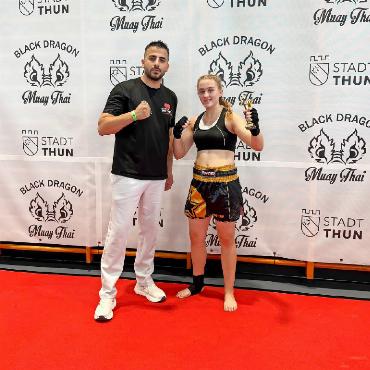 Alina Kohli gewinnt SM-Gold - Alina Kohli zusammen mit Trainer Cüneyt Gunes.