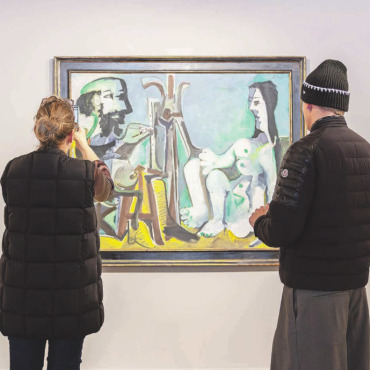 Picasso als Maler und Modell – Reflexionen von Naomi Campbell im Tarmak22 - Picassos Gemälde ziehen Besuchende magisch an. FOTO: JEANETT NORGAARD