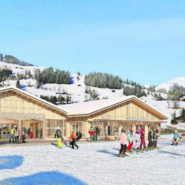 Saaner stimmen über Zukunft des Tourismusgebiets Saanenmöser-Schönried ab - VISUALISIERUNGEN: BERGBAHNEN DESTINATION GSTAAD AG (BDG)