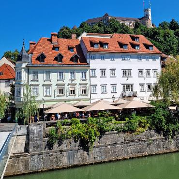 Ein Abenteuer von Gstaad bis Ljubljana - Die charmante Altstadt von Ljubljana.