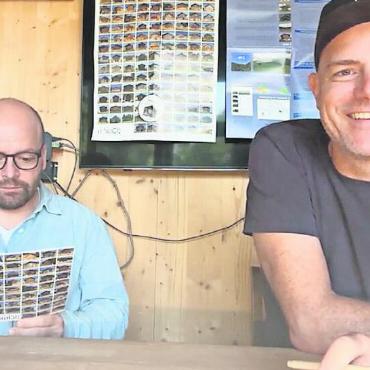 Unermüdlich im Einsatz für die kleinen Scheunen - Michi Gehret (rechts) und Matthias Ludi führten speditiv durch die Online-Generalversammlung.