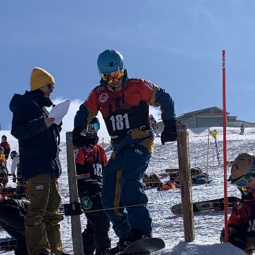 Samira und Damien in den Steilwandkurven