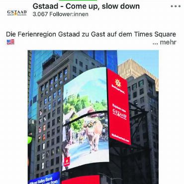 Ein bisschen Züglete in New York - SCREENSHOT: LINKEDIN/GSTAAD - COME UP, SLOW DOWN