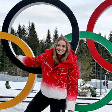 Drei aus der Region im olympischen Rampenlicht - Skirennfahrerin Sue Piller an den Olympischen Spielen.    FOTOS: ZVG