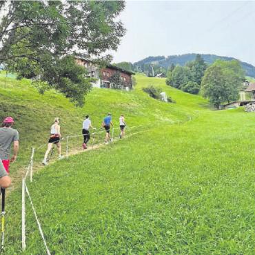Telemarkprofis im Saanenland - Zu Fuss auf die Wispile – kräftezehrend und schweisstreibend. FOTOS:ZVG