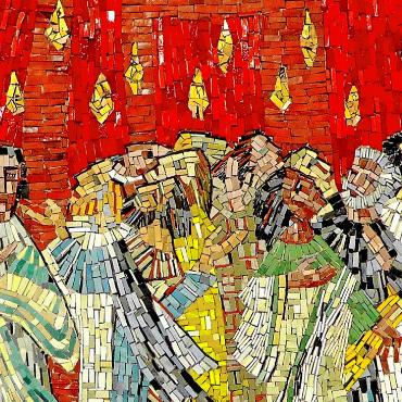 Inspiriert vom Heiligen Geist: Gedanken zum Pfingstfest - Das Mosaik zeigt die Ausgiessung des Heiligen Geistes an Pfingsten – eine zentrale Szene aus der Apostelgeschichte, die den Beginn der weltweiten Verbreitung der christlichen Botschaft markiert. FOTO: PIXABAY.COM