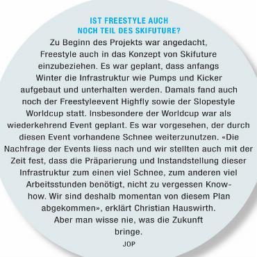 Bauarbeiten für Skifuture auf Kurs