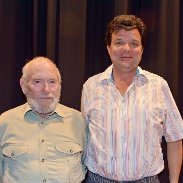 Flurnamen – eine Hilfe zur Orientierung - Die beiden Referenten Ruedi Reichenbach (links) und Rolf Marti.