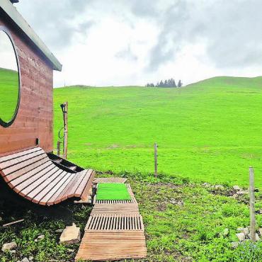 Private Sauna mit Gipfelblick