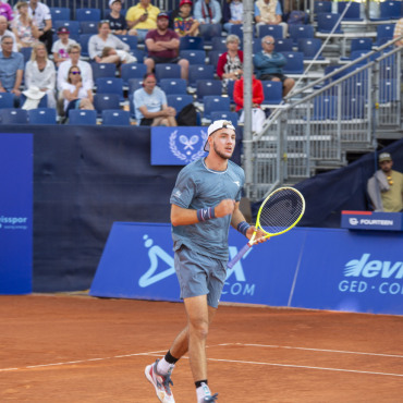 Weltklassetennis hält Gstaader Publikum in Atem - Der Widersacher von Leandro Riedi: Jan-Lennard Struff.