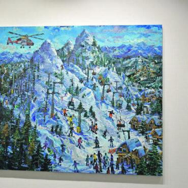 Mehr Kunst als Kühe – Gstaad im Ausstellungsfieber - Sieht ja bekannt aus... Berge, Heli und viel zu entdecken. Ein Favorit.