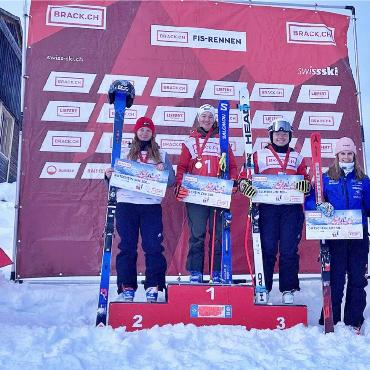 Dania Allenbach ist U18-Schweizermeisterin im Super-G - Dania Allenbach holte sich den U18-Schweizermeistertitel im Super-G. FOTO: SWISS SKI