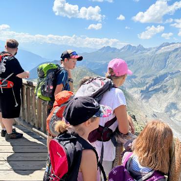 «HPS im Lagerruusch» - Bestaunen des Aletschgletschers.