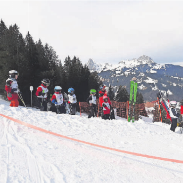 Becherrennen Turbach-Bissen bei besten Bedingungen - Am Start ist alles bereit. FOTOS: ZVG