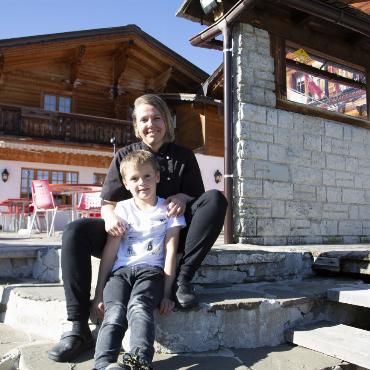 Familienorganisation vom Berg aus