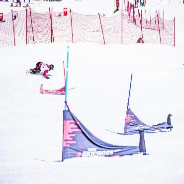 Demoteam Nüschti Synchro ist wieder Schweizer Meister  - Mehrere Disziplinen bot das Swiss Snow Happening, so auch der Snowboardcross.
