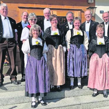 Das Grubenchörli begeistert mit Konzert und Theater - Mitglieder des Grubenchörli. FOTO: ZVG