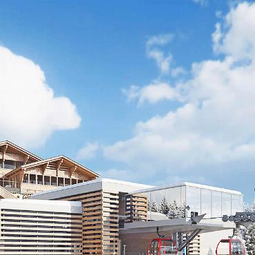 Drei Mal Ja: Gemeindeversammlung gibt grünes Licht für Rellerli, Tourismusprojekt und Sporthalle - Die drei traktandierten Grossprojekte erhielten von den anwesenden Stimmberechtigten grünes Licht. VISUALISIERUNGEN (V.L.N.R.): FREUNDE DES RELLERLI, BERGBAHNEN DESTINATION GSTAAD AG, HERZOG & DE MEURON
