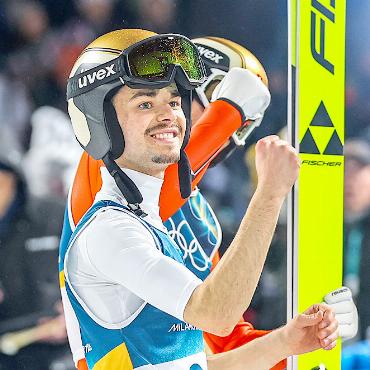 Sandro Hauswirth springt zu Karriere-Bestresultat - Sandro Hauswirth springt zu seinem bisher besten Resultat im Weltcup, dies kurz nach der Teilnahme an den olympischen Winterspielen (Bild).  FOTO: ZVG