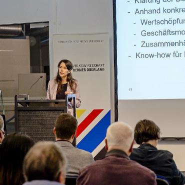 Kreislaufwirtschaft erfordert Wille und vernetztes Denken - Simone Rieder, Co-Leiterin Rytec Circular, erklärte die Kreislaufwirtschaft als Business Case.FOTOS: ZVG