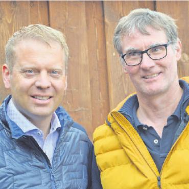 Emotionales Adieu von Verwaltungsratspräsident Heinz Brand - Die zwei Neuen: Verwaltungsratspräsident Jan Brand (links) und Verwaltungsrat Michael Teuscher.