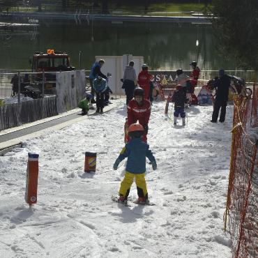 Die Skipiste mitten in der Stadt Bern