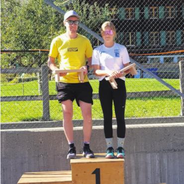 Bergläufe – die Herausforderung für alpinbegeisterte Läufer - Tagessieger Kategorien Damen und Herren: Sinja Reuteler und Rolf Romang.