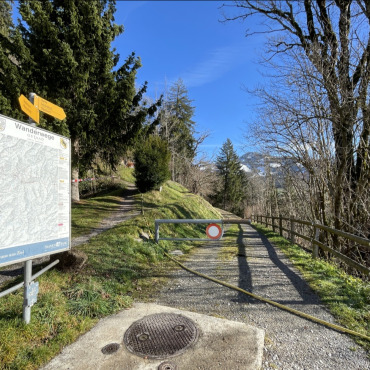 Wanderweg und Forstweg nicht tangiert - Der Wanderweg und der Forstweg bleiben erhalten. (Foto: AvS)