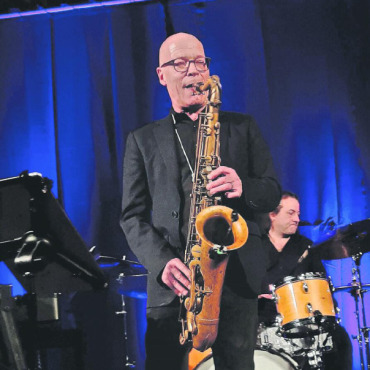 Dritter Bluesabend mit George Steinmann - Bluesiger Sound mit dem Saxofonisten Rolf Häsler. FOTOS: MARKUS BACHMANN