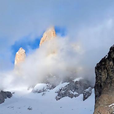 «Wo zum Kuckuck sind nur diese Hörner geblieben?» - Felstürme im Nationalpark desselben Namens, Chile.