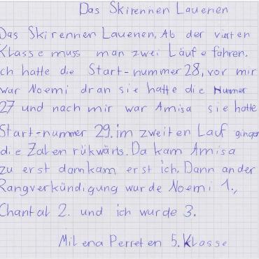 «So war unser Schülerskirennen!»